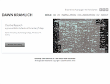 Tablet Screenshot of dawnkramlich.com